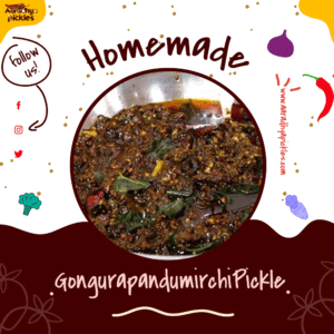 Aaradhya Pickles Gongura-Pandumirchi-Pickle